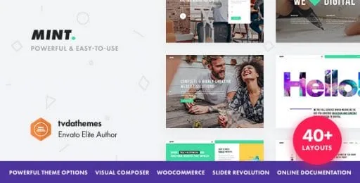 Mint – Creative Multi-Purpose WordPress Theme product artwork
