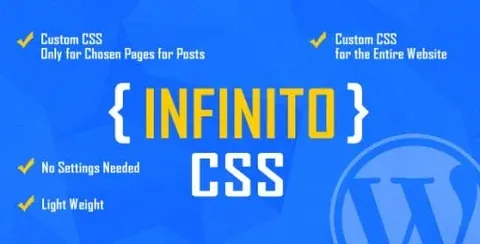 INFINITO – Custom CSS for Chosen Pages and Posts product artwork