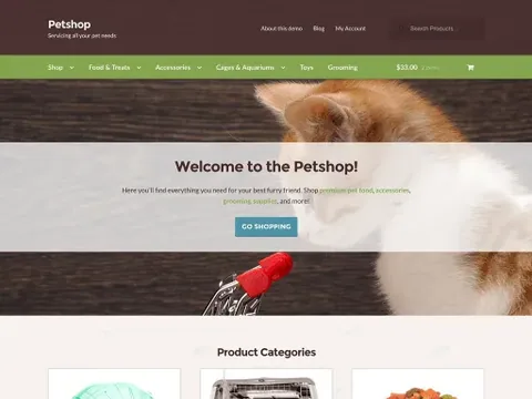 Petshop Storefront Theme product artwork