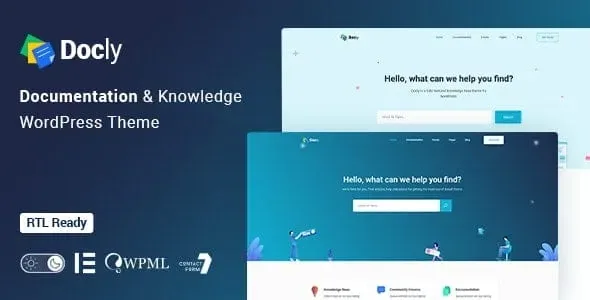 Docly – Documentation & Knowledge Base Theme product artwork