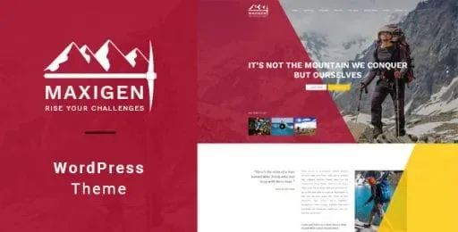 Maxigen – Hiking & Outdoor WordPress Theme product artwork