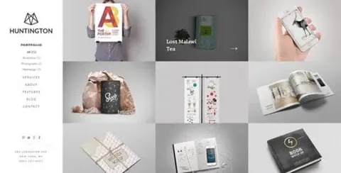 Huntington – Responsive Portfolio WordPress Theme product artwork
