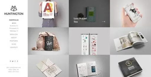 Huntington – Responsive Portfolio WordPress Theme product artwork