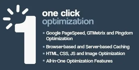 One Click – WordPress Speed Optimization product artwork