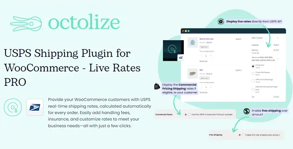 USPS Shipping Plugin for WooCommerce Live Rates PRO product artwork