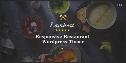 Lambert – Restaurant / Cafe / Pub WordPress Theme product artwork
