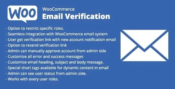WooCommerce Email Verification product artwork