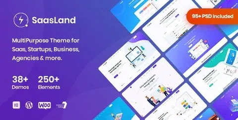 Saasland – MultiPurpose WordPress Theme for Saas Startup product artwork