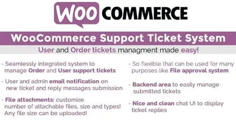 WooCommerce Support Ticket System product artwork