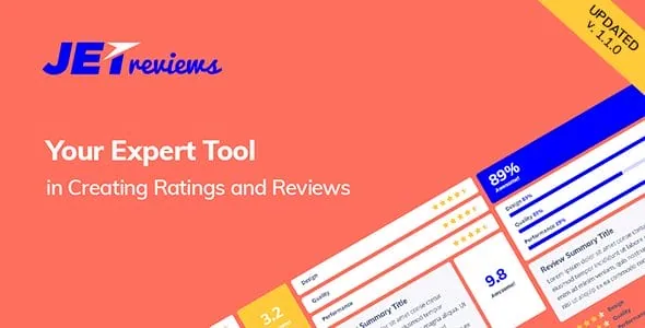 JetReviews – Reviews Widget for Elementor Page Builder product artwork