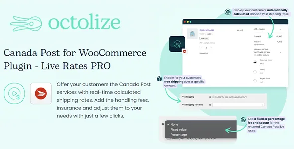 Canada Post WooCommerce Live Rates PRO product artwork