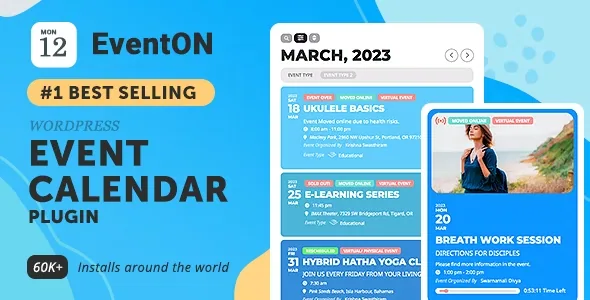 EventOn – WordPress Event Calendar Plugin product artwork