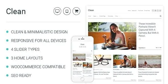 MyThemeShop Clean WordPress Theme product artwork