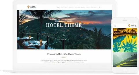 Hotel WordPress Theme product artwork