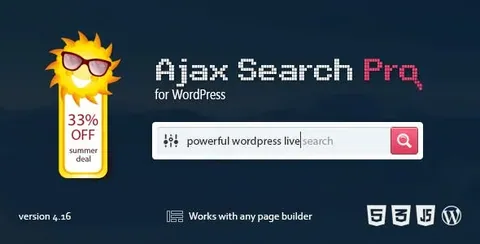 Ajax Search Pro – Live WordPress Search & Filter Plugin product artwork