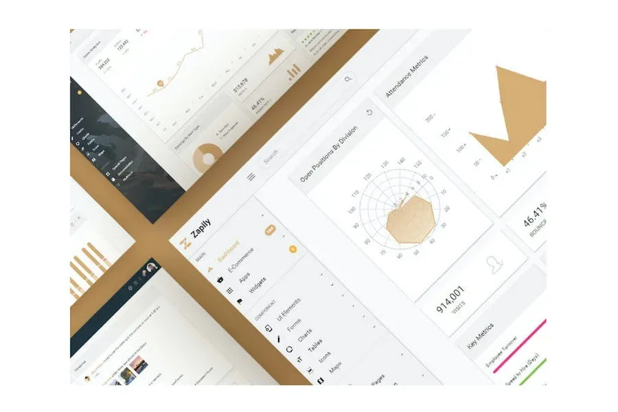 Zapily – Responsive Bootstrap Admin & Powerful UI product artwork