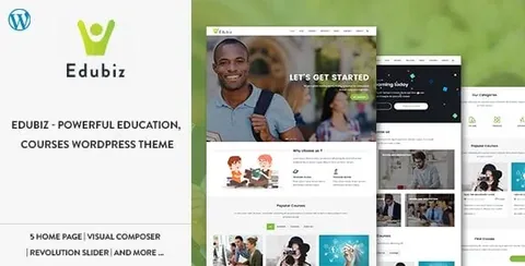 Edubiz – Powerful Education, Courses WordPress Theme product artwork