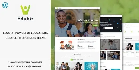 Edubiz – Powerful Education, Courses WordPress Theme product artwork