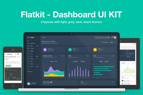 Flatkit – Dashboard UI KIT product artwork
