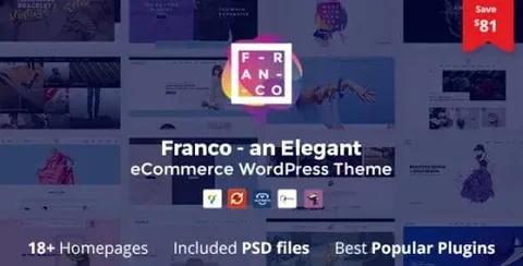 Franco – Elegant WooCommerce WordPress Theme product artwork