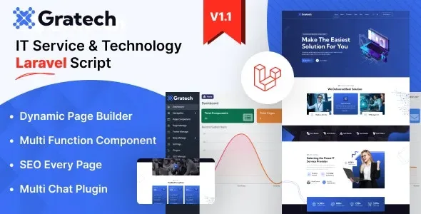 Gratech – IT Service And Technology With Component Page Builder product artwork