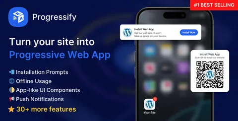 Progressify – Progressive Web App (PWA) for WordPress product artwork