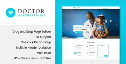 Doctor – Medical & Health WordPress Theme product artwork