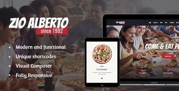 Zio Alberto – Pizza Restaurant, Cafe & Bistro Theme product artwork