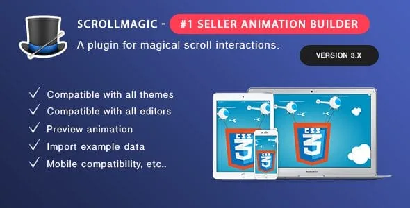 Scroll Magic – Scrolling Animation Builder WordPress Plugin product artwork