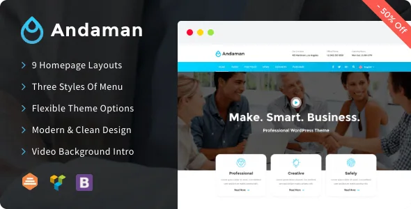 Andaman – Creative & Business WordPress Theme product artwork