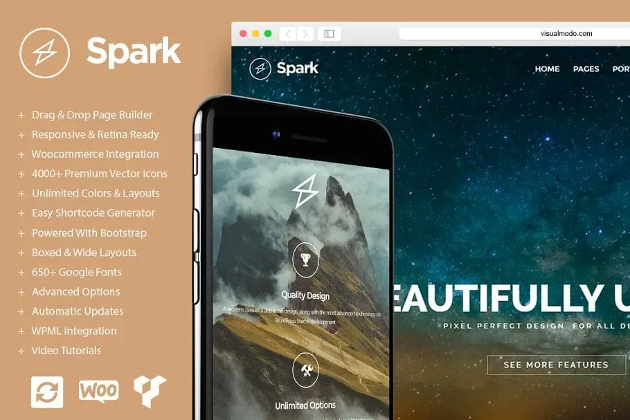 Spark WordPress Theme product artwork