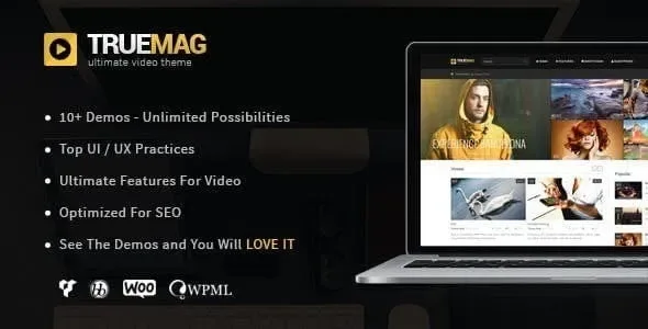 True Mag – WordPress Theme for Video and Magazine product artwork