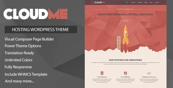 Cloudme Host – WordPress Hosting Theme product artwork