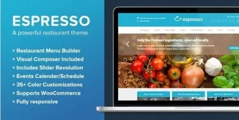 Espresso – A WordPress Theme for Restaurants product artwork
