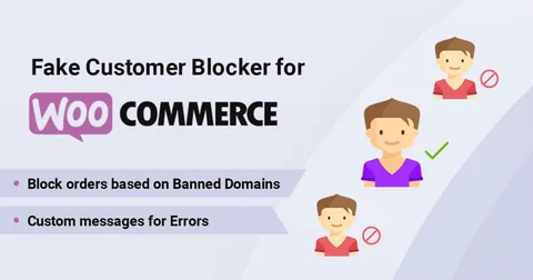 Fake Customer Blocker for WordPress product artwork