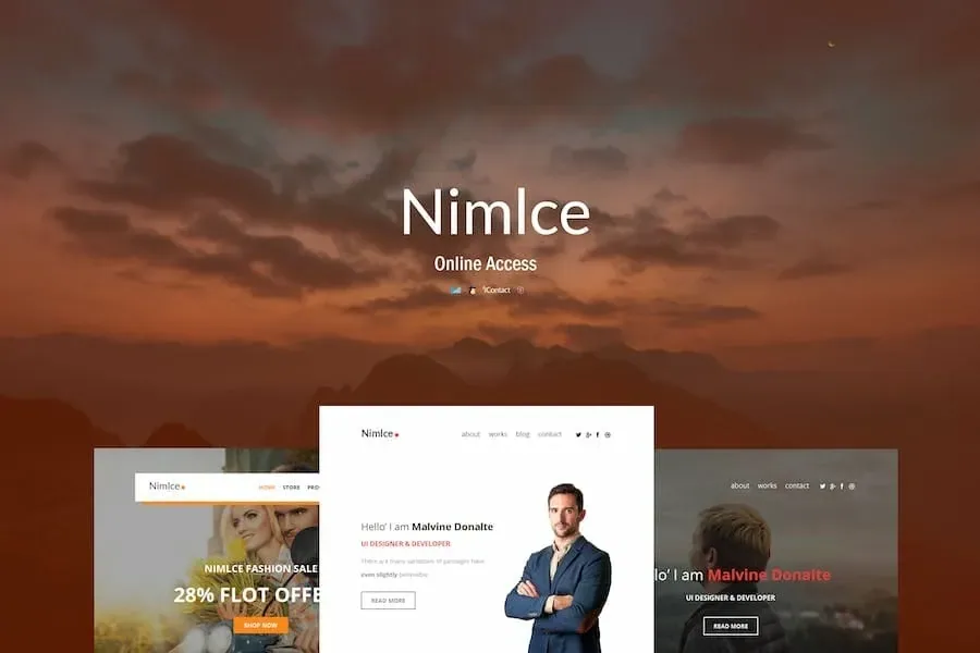 Nimlce – Responsive E-mail Templates set product artwork