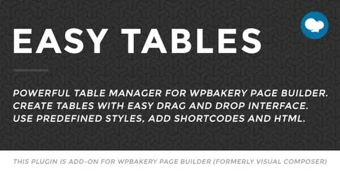 Easy Tables for WPBakery Page Builder product artwork