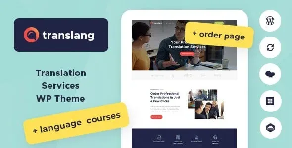 Translang – Translation Services WordPress Theme product artwork