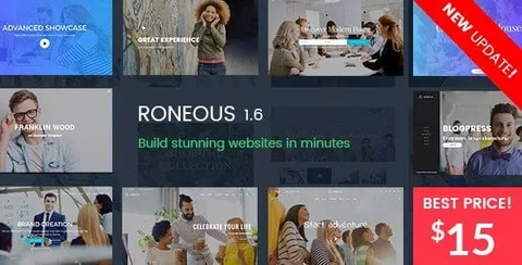 Roneous – Creative Multi-Purpose WordPress Theme product artwork