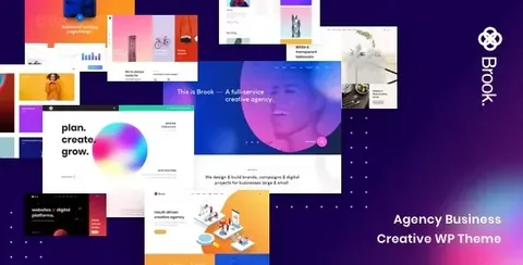 Brook – Agency Business Creative WordPress Theme product artwork