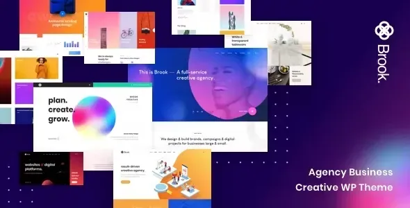 Brook – Agency Business Creative WordPress Theme product artwork