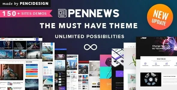PenNews – News/ Magazine/ Business/ Portfolio/Reviews WordPress Theme product artwork