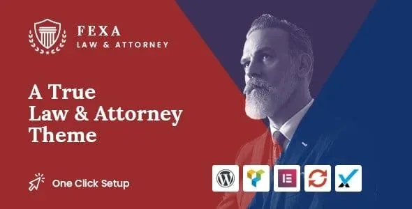 Fexa Lawyer & Attorney WordPress Theme product artwork