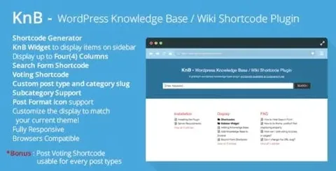Knowledge Base – Helpdesk – Support – Wiki WordPress Plugin product artwork