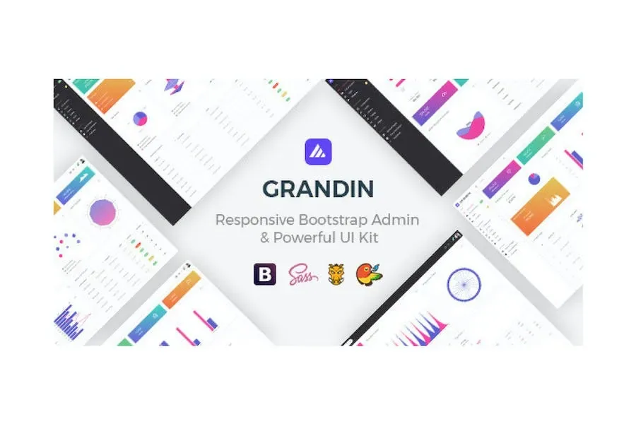 Grandin – Responsive Bootstrap Admin product artwork