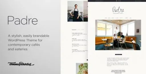 Padre – Cafe & Restaurant WordPress Theme product artwork
