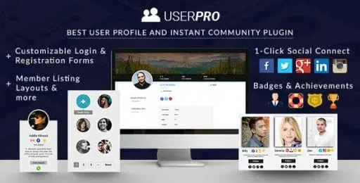 UserPro – User Profiles with Social Login product artwork