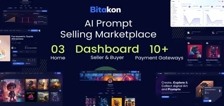 Bitakon – AI Prompt Buy Selling Marketplace (Multi Seller) product artwork
