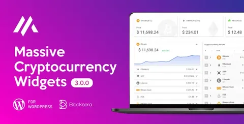 Massive Cryptocurrency Widgets – Crypto Plugin product artwork
