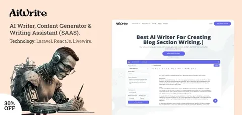AiWrite – AI Writer, Content Generator & Writing Assistant Tools product artwork